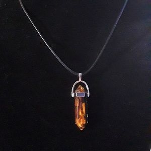 TIGERS EYE STONES IN A RESIN CRYSTAL NEW